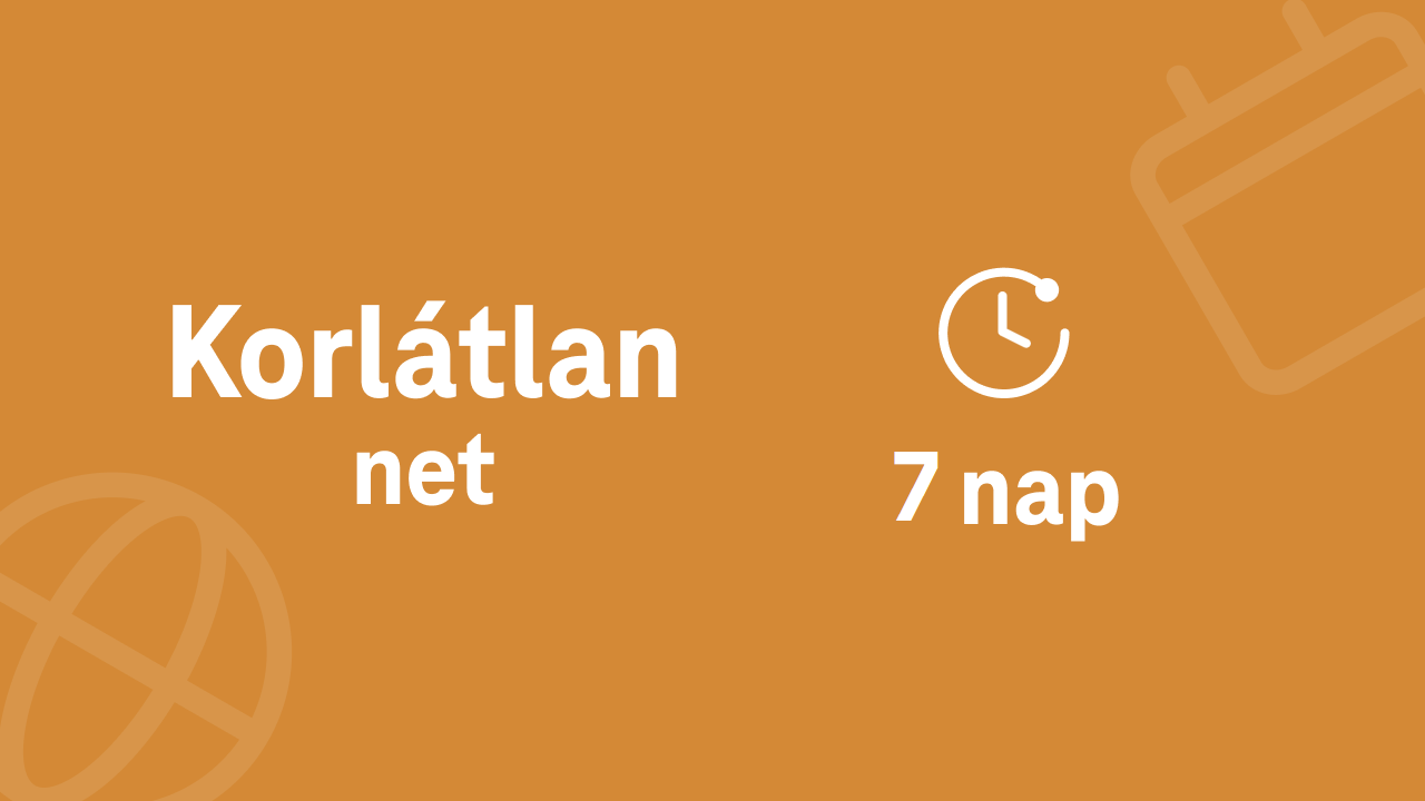 Korlátlan net 7 napra