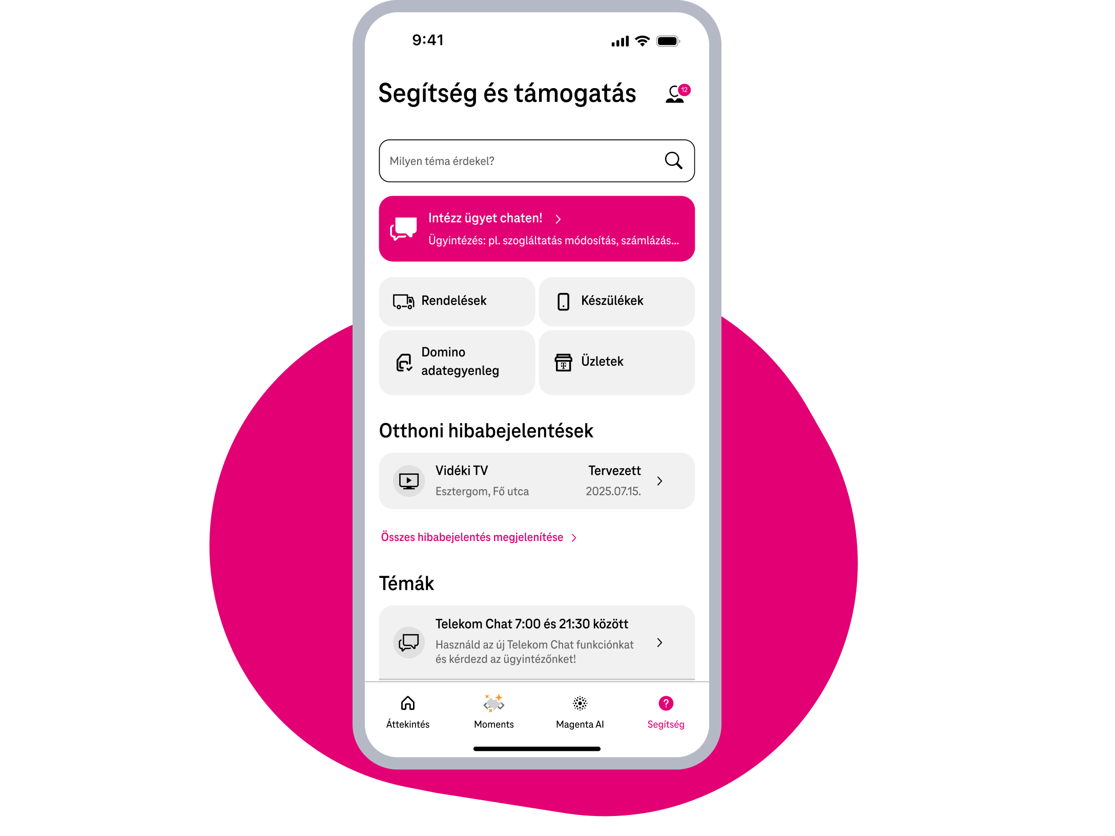 Bejelentett hibáid nyomon követése